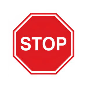 znak stop 33x33cm