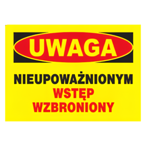 znak uwaga prace remontowe zakaz 25x35cm (1)