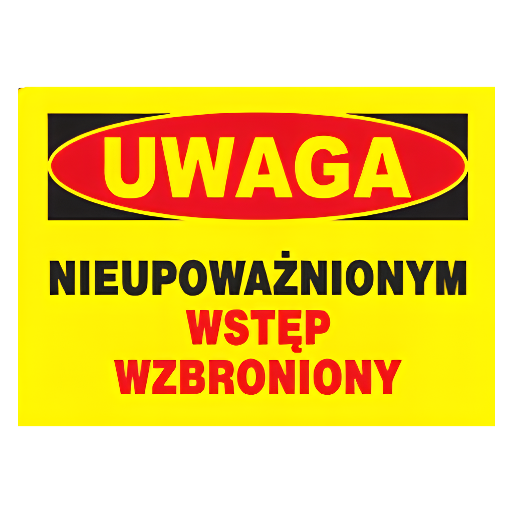 znak uwaga prace remontowe zakaz 25x35cm (1)