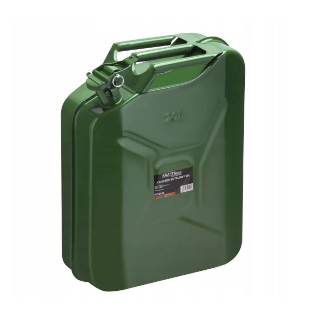 Kanister metalowy do paliwa +lejek 20L KD5440 KRAFT&DELE
