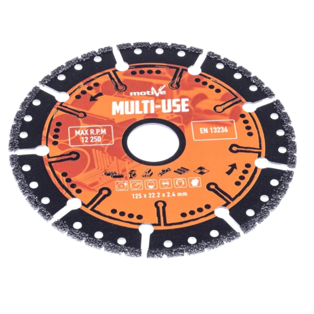 Tarcza diamentowa MULTI-USE segmentowa 125 mm Motive