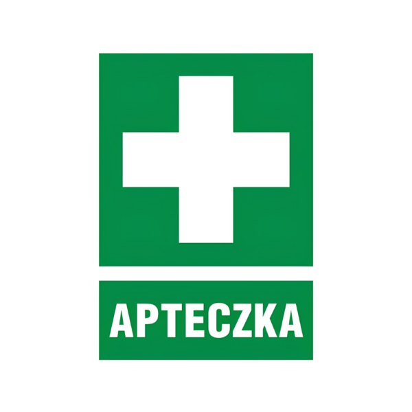 Znak informacyjny BHP APTECZKA 22,5x27,5 ZIO-1