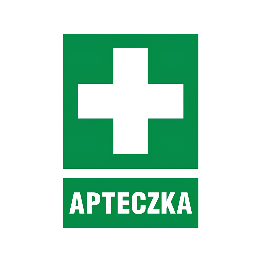 Znak informacyjny BHP APTECZKA 22,5x27,5 ZIO-1