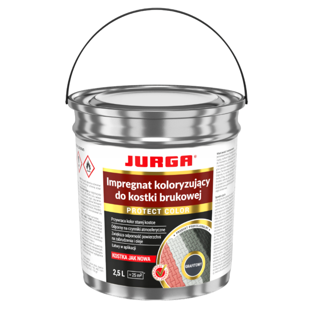 Impregnat do kostki brukowej Jurga Protect Color barwiący grafitowy 2,5 l