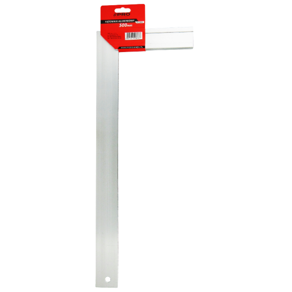 Kątownik aluminiowy stolarski uniwersalny 500 mm 90 i 45 stopni - PRO