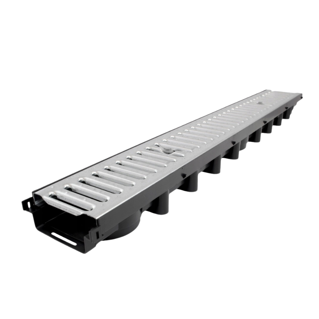 Odpływ liniowy Korytko A15 do 1,5T 1000x131x63 mm z kratką stalową ocynk