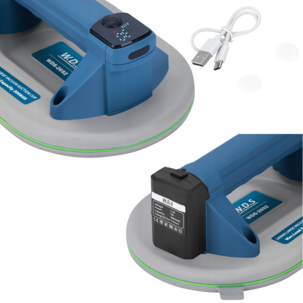 Przyssawka akumulatorowa 240 mm 300 kg USB-C