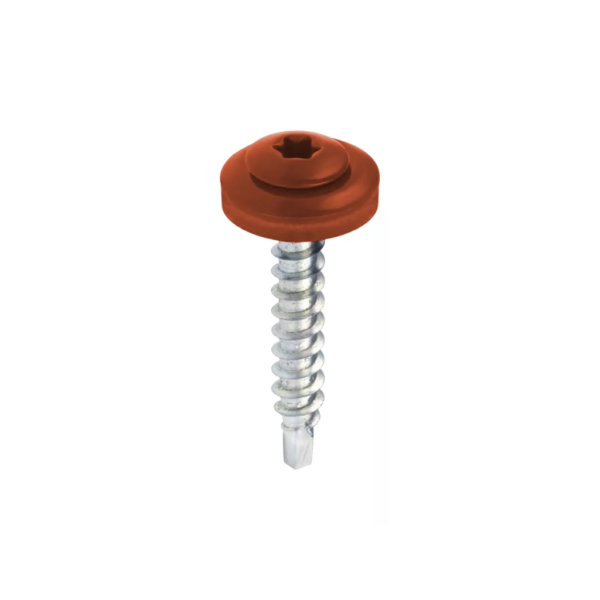 Wkręty farmerskie samowiercące 4.8 x 35 mm WDD brąz RAL 8004 TORX